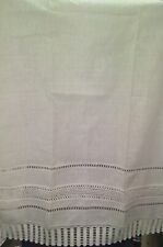 Asciugamano Tendina in Puro Lino con Lavorazione ad Uncinetto a Mano 70x110cm