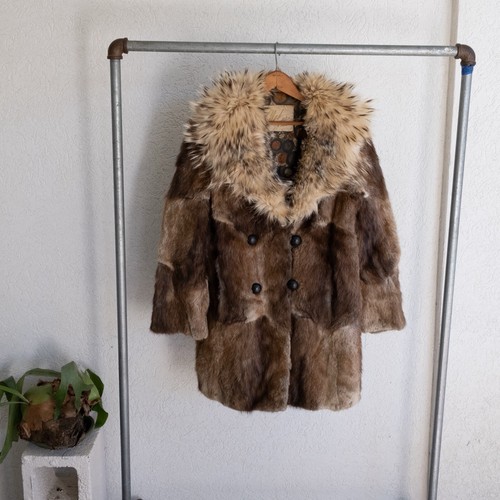 Cappotto pelliccia patchwork