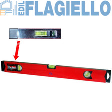 Livella In Alluminio Megnetica FIXLINE 50-200 Cm Professionale Tripla Bolla