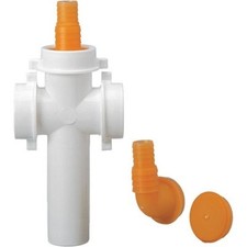 RACCORDO 3 VIE DIAM. 40 CON ATTACCO LAVATRICI E LAVASTOVIGLIE 120MM Diam. 40 x 1