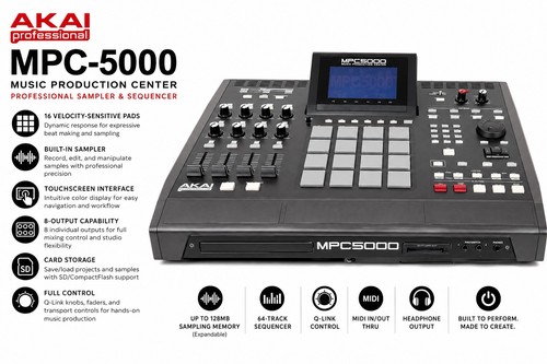 Akai mpc5000 music production - akai,