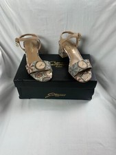 Sandalo da donna con tacco Gattinoni, colore beige, tg. 35