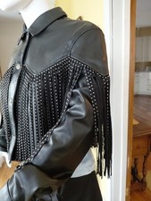 Giacca Zara ecopelle frange