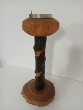 Vintage Natural Wood Ashtray