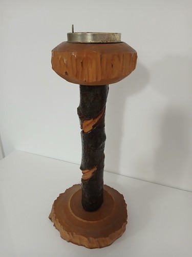 Posacenere vintage legno - posacenere,