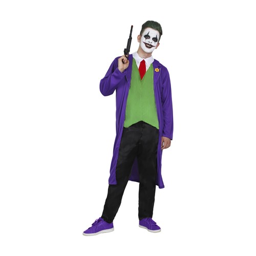 Costume clown pazzo vestito - pazzo,