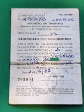LIBRETTO ORIGINALE CERTIFICATO
