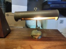 Lampada da pianoforte nera vintage degli anni '50-'60