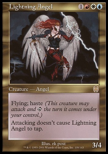 Mtg lightning angel played - angel,