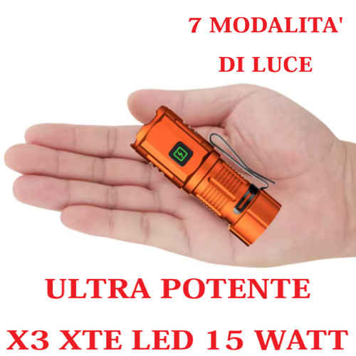 Mini torcia led ultra potente - mini,