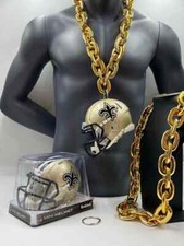 New Orleans Saints Helmet Chain- Gold Chain
