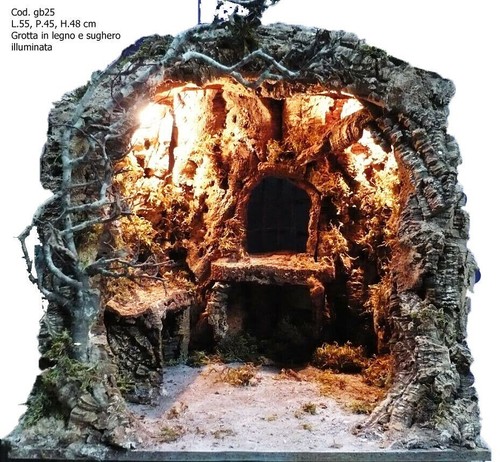 Grande grotta per - presepe, in