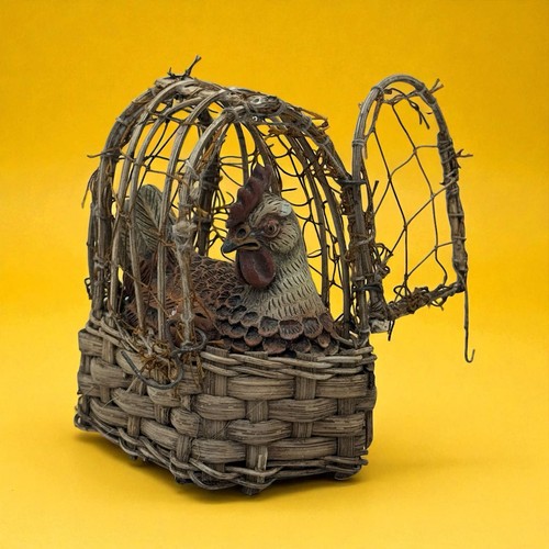 Cesto gallina uova dono - gallina,