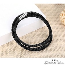 Braccialetto bracciale cuoio