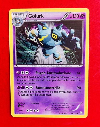 Lotto carte pokemon golurk - lotto,