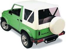 Capote bianca adatta per Suzuki Samurai SJ 410 413 tetto auto bianco top