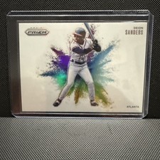 Raro Raro 2025 Panini Prizim Color Blast Deion Sanders Atlanta Braves n.1 