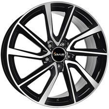 CERCHIO IN LEGA AVUS AC-518 PER ALFA ROMEO GT 6.5X16 5X98 BLACK POLISHED 53G
