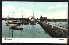 Cartolina Trelleborg, Hamnen