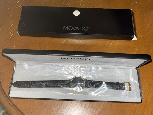 Movado museum quartz black - movado,