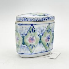 Scatolina vintage in porcellana Contenitore ceramica stile Cinese portagiogie