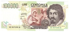 BANCONOTA ITALIANA 100000 LIRE