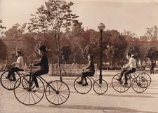 INTERESSANTE GARA DI BICICLETTE ANTICHE SU STRADE FRANCESI 1978 Foto Y 461