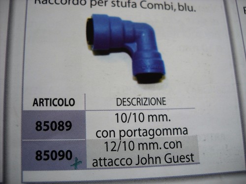 Raccordo angolare blu - raccordo, blu/bian