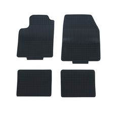 Set 4 Tappetini In Gomma Su Misura Tappeti Per Panda 169 Antiscivolo Neri