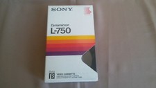 Rara SONY L-750 DYNAMICRON Videocassetta BETAMAX Giacenza NUOVA SIGILLATA Tape 