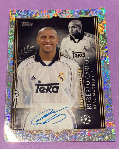 Topps roberto carlos - 💥, auto