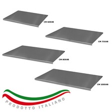 Spianatoia acciaio inox 18/10 tagliere impastare pasta pizza pane dolci 1,5 mm