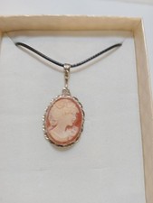 Ciondolo Cammeo Volto Di Donna