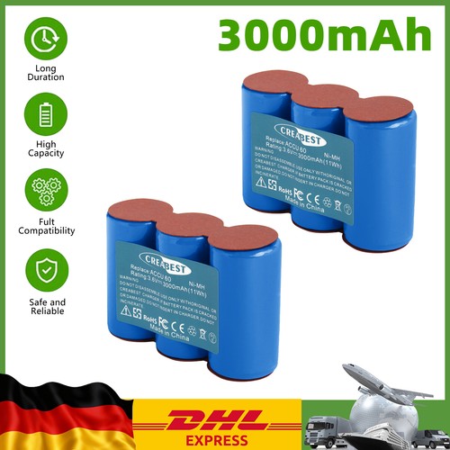 2pcs 3000mah batteria - batteria, ni-mh