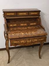 Scrittoio legno intarsiato