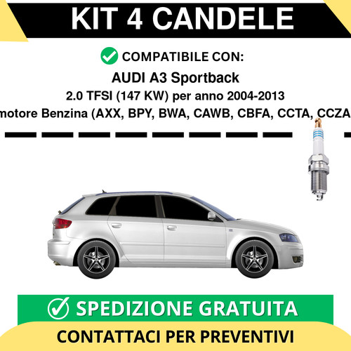 Kit candele per audi - candele,