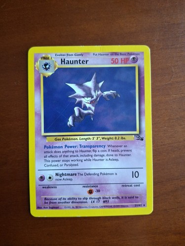 Carta pokémon haunter - carta, (fo