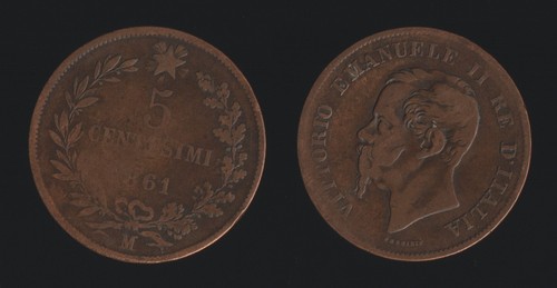 Centesimi 1861 milano - 5, m