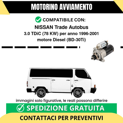 Motorino avviamento nissan - motorino,