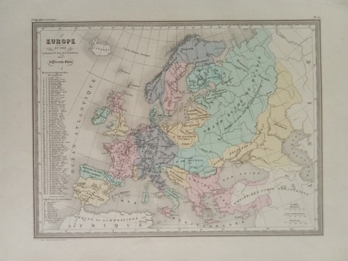 Mappa storica dell europa - mappa,