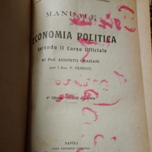 Manuale economia politica