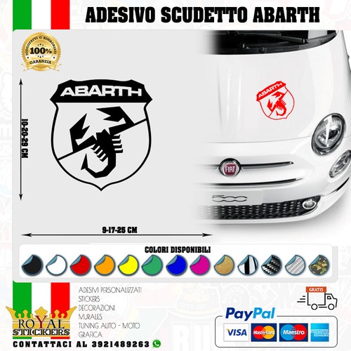Adesivo scudetto logo abarth - scudetto,