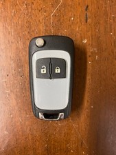 CHIAVE  ORIGINALE USATA  TELECOMANDO COVER  GUSCIO  OPEL  DUE TASTI GRIGIA