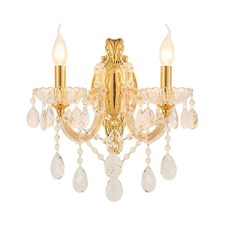Gold Crystal Wall Sconce