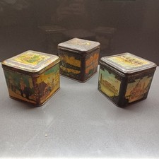 Scatola di latta (3) di epoca liberty decò art noveau Caffè Franck - 1910 1920