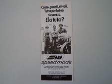 advertising Pubblicità 1981 SPEEDMODE e TAKAZUMI KATAYAMA