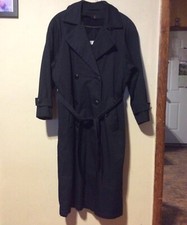 Trench cappotto donna Brem antipioggia scaldabagno rimovibile nero taglia 10P