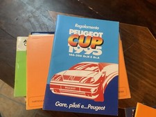 REGOLAMENTO PEUGEOT CUP 1995 GARE PILOTI  106 306 SPORT RALLY 
