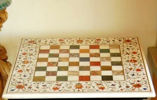 Scacchiera marmo bianco - scacchiera,