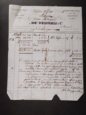Fattura Torino Prodotti Chimici Schiapparelli  1856 QX3995